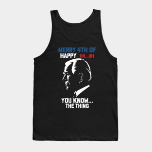 Funny Joe Biden Merry 4th Of July Tank Top